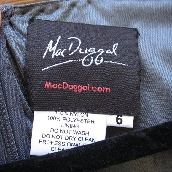 Mac Duggal 5439 Womens Embellished Cape Sleeve Gown Dress - Picture 15 of 16